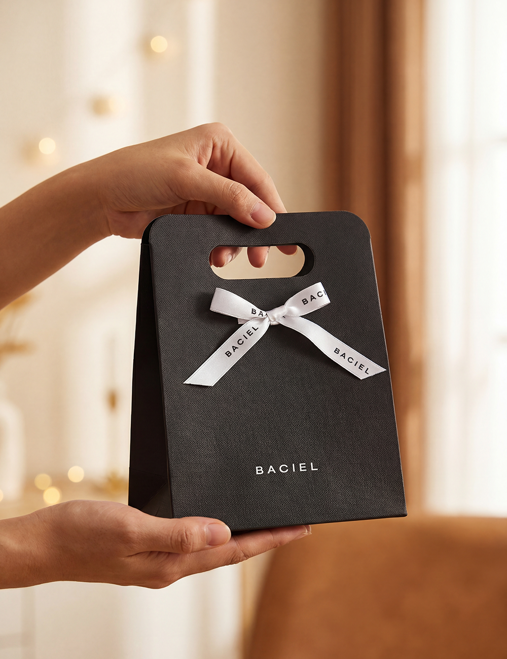 BACIEL Eye Patch Gift Box designed for premium skincare gifting with matte texture and stable multi-unit structure