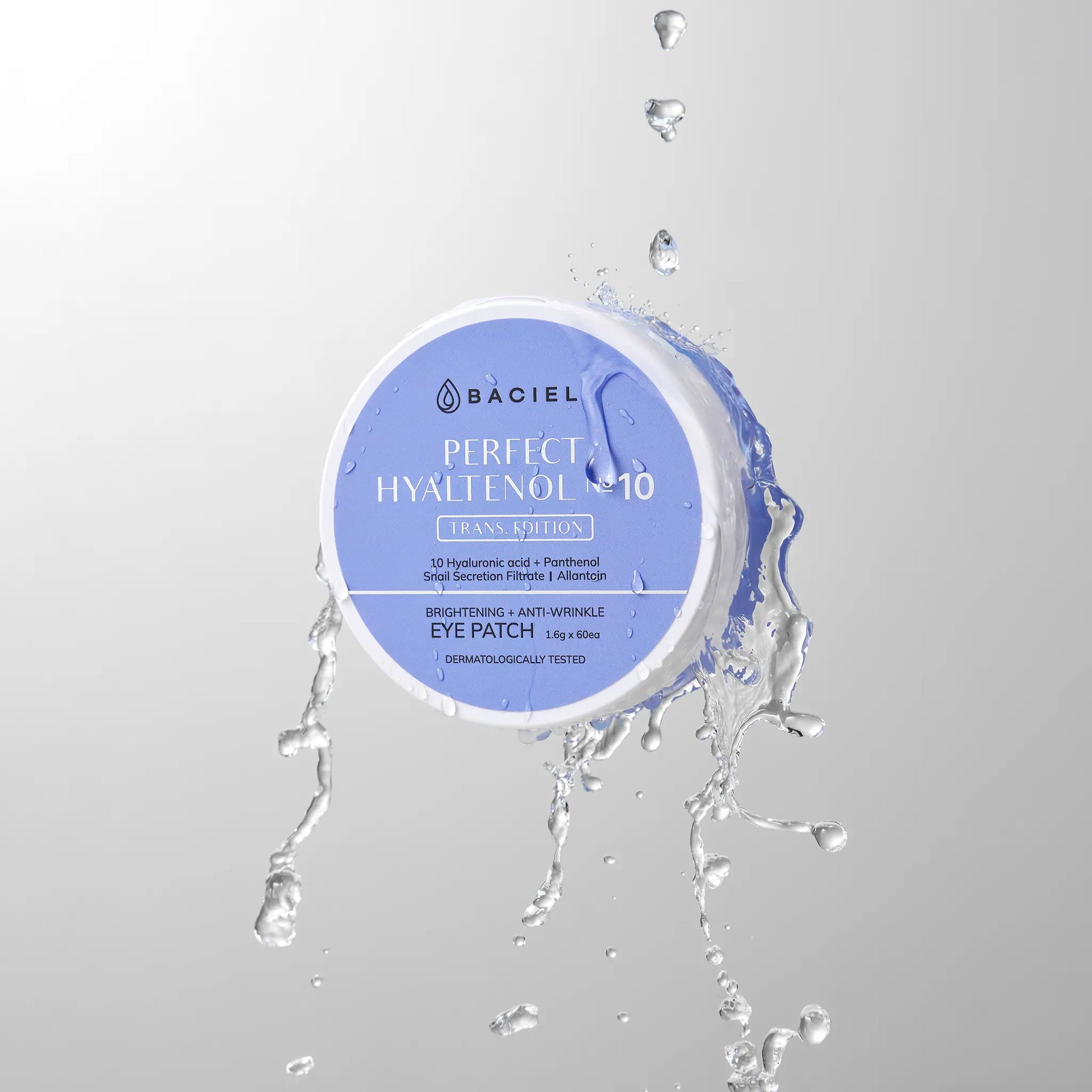 BACIEL Perfect Hyaltenol 10 Eye Patch highlighting moisture-rich hydrogel texture for hydrated-looking skin