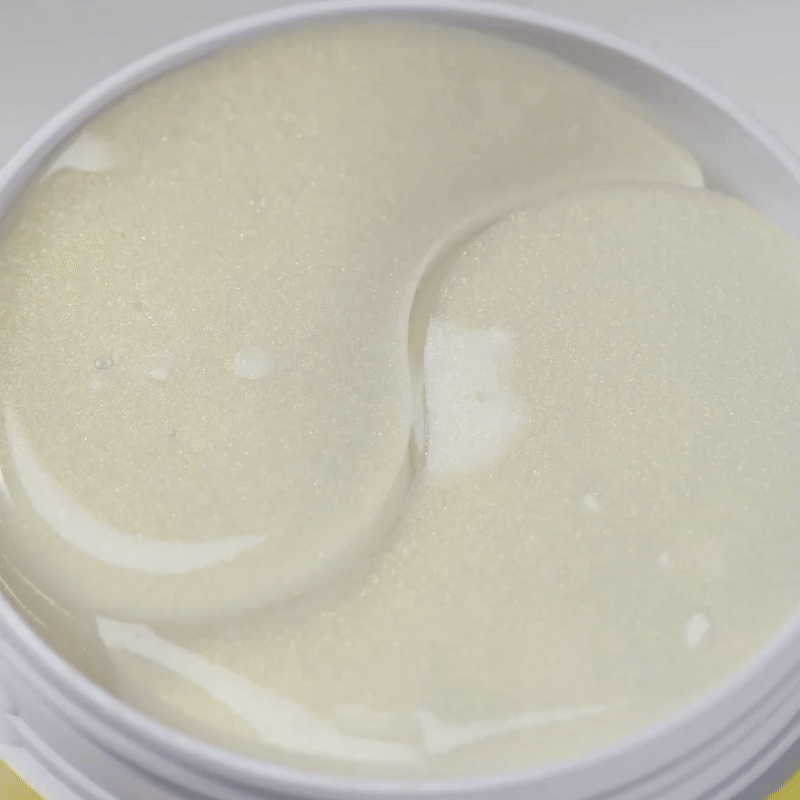 Texture of BACIEL Vita Brighten Up 75 Eye Patch showing luminous hydrogel surface with a hydrated glow