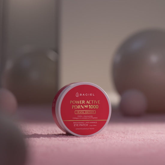 Video showing how to use BACIEL Power Active PDRN 1000 Eye Patch, highlighting patch texture, key features, and everyday skincare routine
